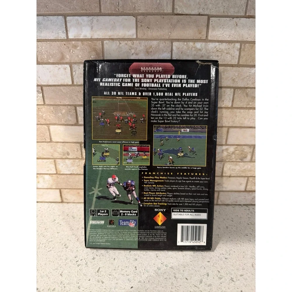 NFL GameDay NHL FaceOff PS1 Game